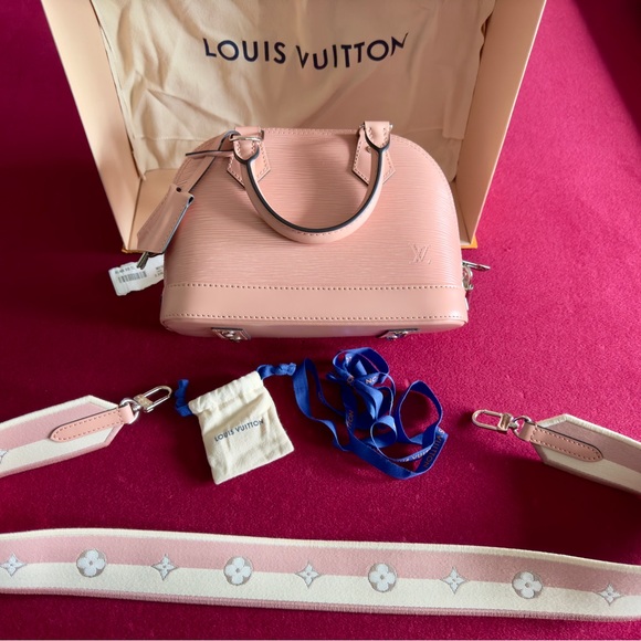 Louis Vuitton Alma BB Epi Shoulder Bag Pink - Picture 3 of 12